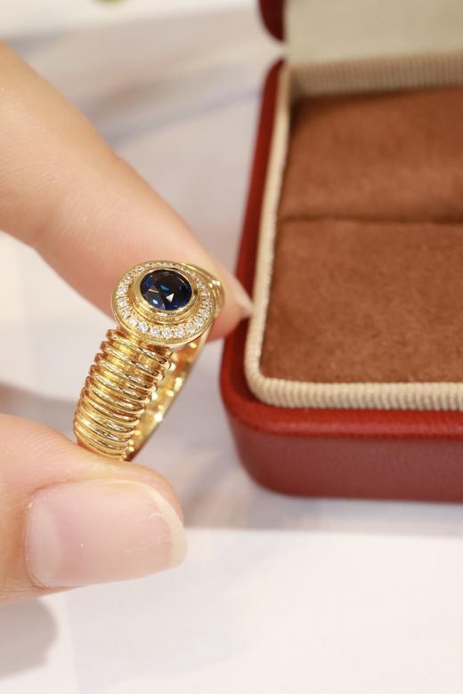 0.50ct 蓝宝石戒指 商品图7