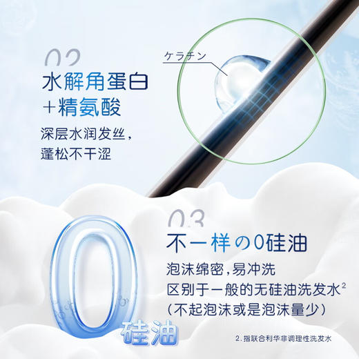 多芬空气丰盈保湿洗发露480g 日本进口洗发乳 水解角蛋白补水柔顺 8486360 商品图2