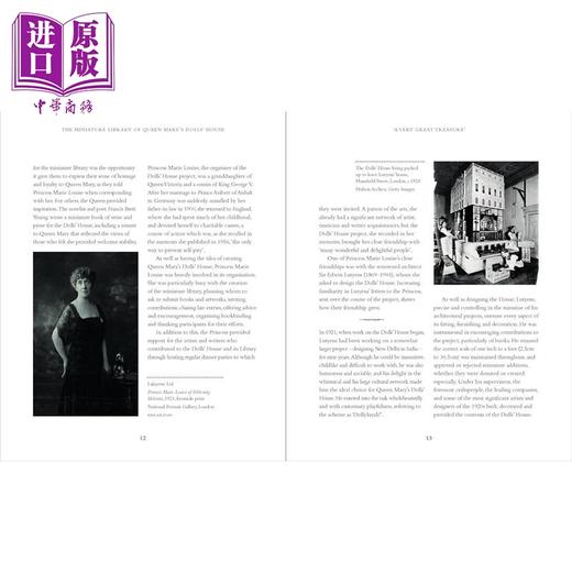 【中商原版】The Miniature Library of Queen Marys Dolls House 进口艺术 玛丽皇后的玩偶屋里的微型图书馆 商品图4