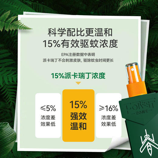 【德爷代言】森林地带驱蚊液100ml肩章款（15%羟派脂）+赠野趣款25ml驱蚊液*1 商品图1