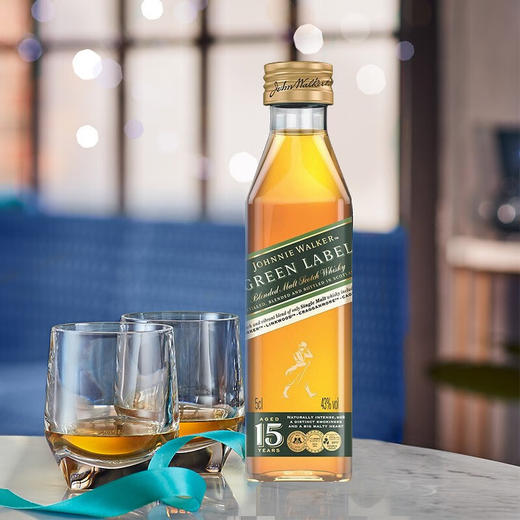 尊尼获加 绿牌15年苏格兰威士忌50ml*1瓶（酒版） 商品图2