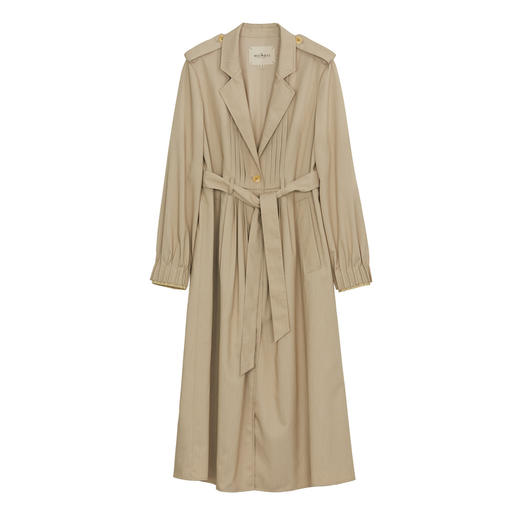 谜底长风衣女士2024秋新品通勤风优雅知性宽松垂感外套243ME1169 商品图4