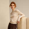 谜底套头针织衫长袖女2024秋新品极简风圆领羊毛衫毛衣243MZ1294 商品缩略图0