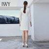 IWY/优雅气质白色连衣裙女拼接设计感演讲主持人正装高端西装裙Q13319 商品缩略图4