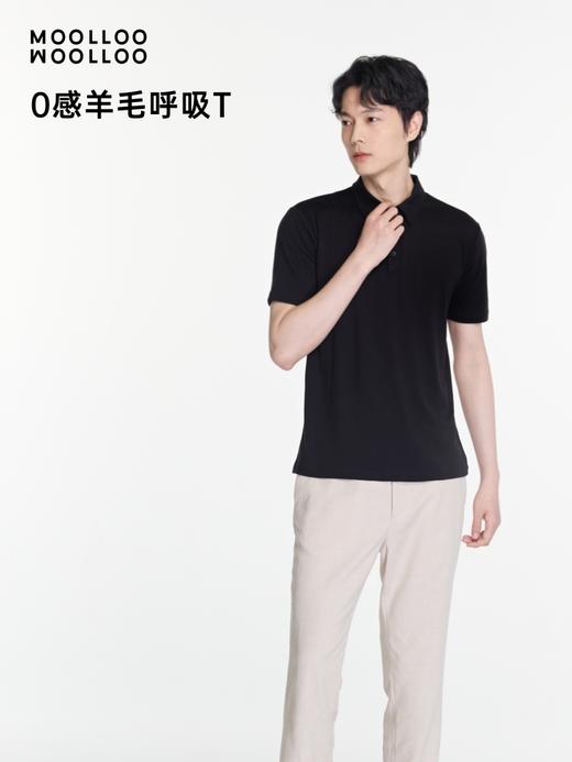 moolloo woolloo新一代夏季呼吸T恤男款polo衫短袖 商品图1