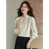 【59元福袋不支持退换】熙世界莱赛尔国风雪纺衬衫2025秋季流苏斜襟立领新中式天丝上衣 商品缩略图1