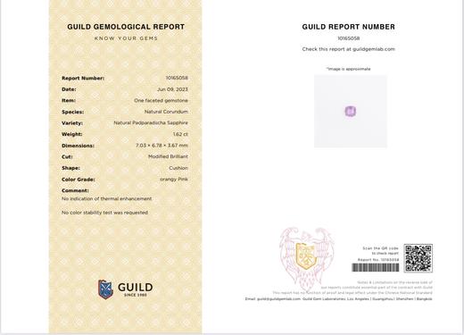 1.62ct 5.33g 帕帕拉恰戒指 商品图7