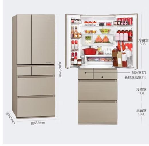 松下冰箱NR-F507HX-N5 商品图2