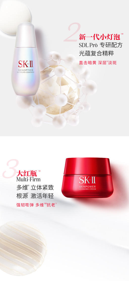 32325103001	SK-II	【年货礼盒】网红三件套神仙水小灯泡精华大红瓶美白护肤品套装 商品图1