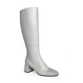 豪麟名鞋LORIBLU女鞋长靴羊皮革LR83SN灰色