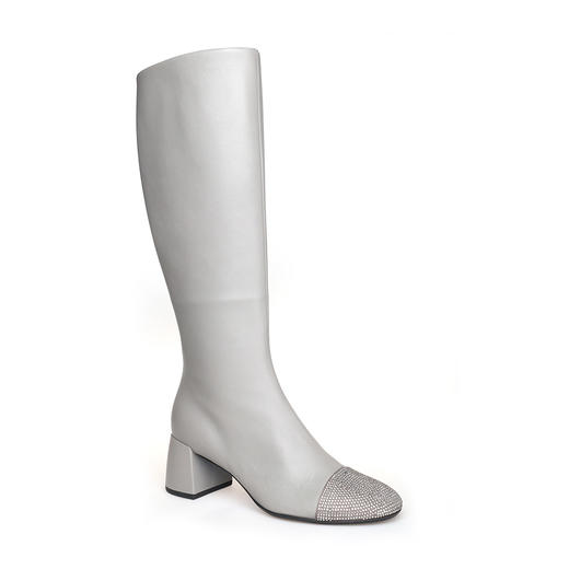 豪麟名鞋LORIBLU女鞋长靴羊皮革LR83SN灰色 商品图0