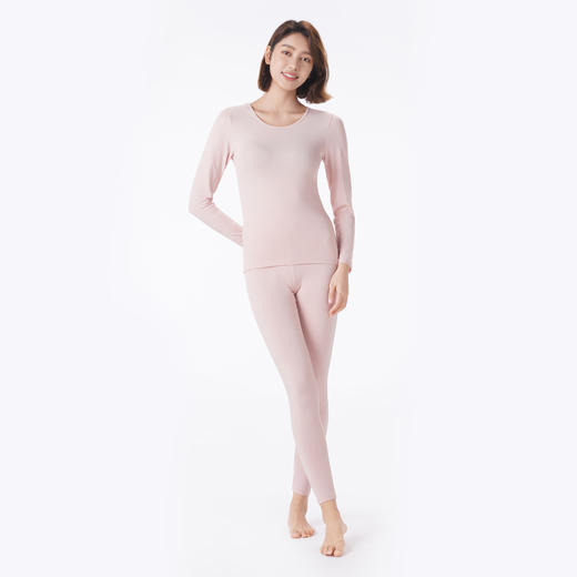 都市丽人保暖衣轻暖套装棉拉架薄女士保暖衣棉质套装LWT9A4 商品图1