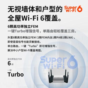普联（TP-LINK）飞流5480 WiFi6游戏路由 AX5400双频千兆无线路由器 Mesh组网易展Turbo版 2.5G自定义端口 XDR5480 商品图4