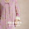 【桑蚕丝双色提花缎】玉兰印花睡衣女新中式盘扣睡裙家居服金三塔  YSFEC304 商品缩略图3