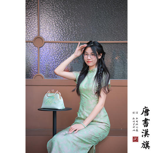 【青梅】提花段立领清新精致改良旗袍新中式 商品图2