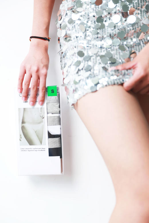 性感小内内。。无痕超好穿！字母提花腰边一盒含三条内衣A080688 商品图12