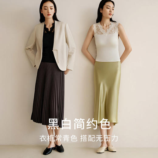 【免穿文胸】桑蚕丝罗纹bra-in打底背心女带胸垫舒适内搭打底金三塔  NZFEC728 商品图4