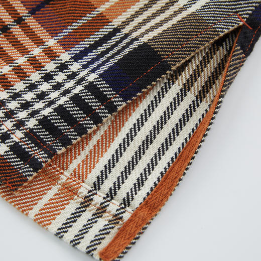 谜底格子外套女2024秋季新品复古风连帽宽松中长款风衣243ME1122 商品图3