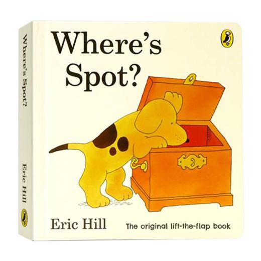 spot 小波系列英文原版 Where's Spot小玻在哪里 低幼幼儿启蒙 儿童纸板翻翻书 Eric Hill 躲猫猫亲子互动早教游戏书 商品图0