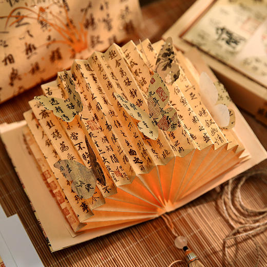中秋节diy【纸先生国风桌面书灯】纸落云烟古风蝴蝶书法书灯 桌边摆件diy立体小夜灯 送朋友自留皆可 商品图2