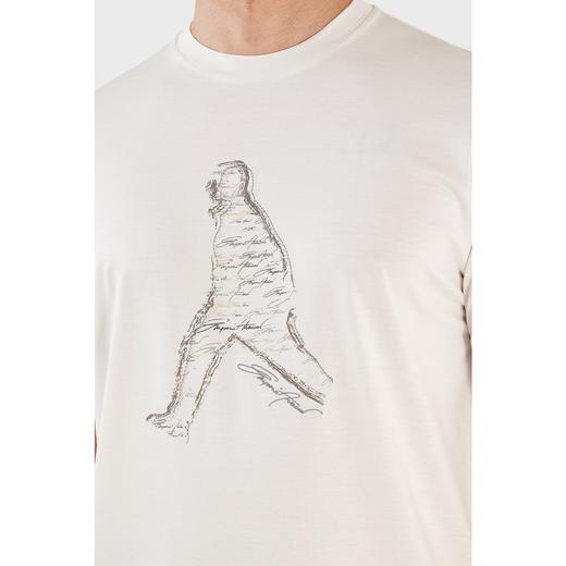 【超惠秒】Emporio Armani 男士 百搭舒适莱赛尔纤维 刺绣签字人行logo 薄款休闲短袖T恤11487 商品图5
