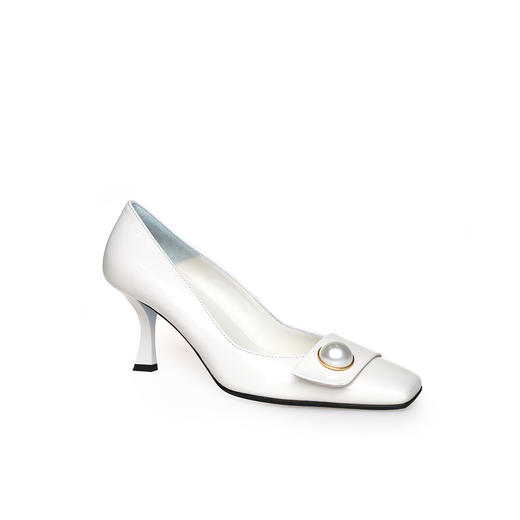 豪麟名鞋LORIBLU女鞋皮鞋牛移膜革LR230P白色 商品图0