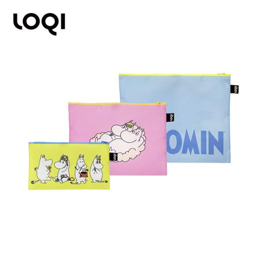 德国LOQI&MOOMIN姆明联名潮流时尚艺术环保万用袋 折叠大容量单肩手提购物袋承重40斤防泼水 商品图5
