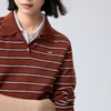 【严选】伊芙丽羊毛混纺POLO领条纹套头针织衫女2024秋装新款上衣1F7931521 商品缩略图2