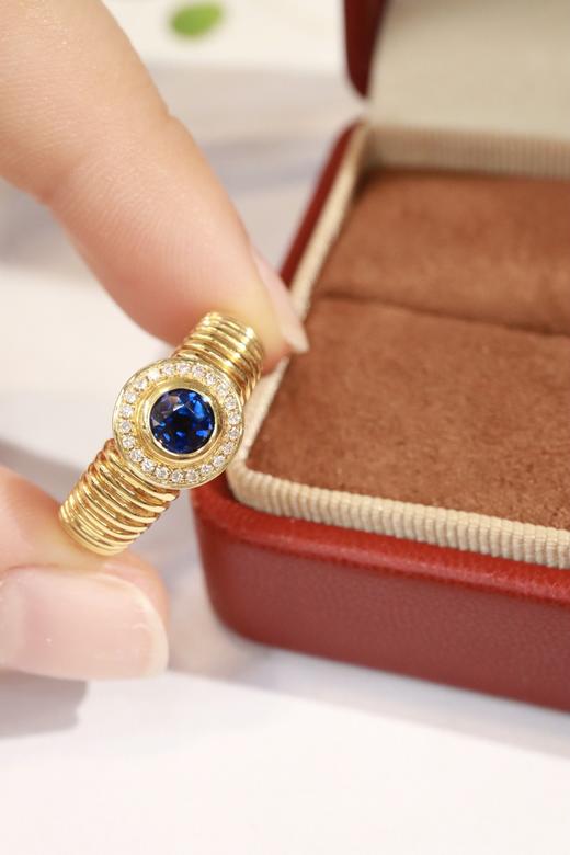 0.50ct 蓝宝石戒指 商品图3