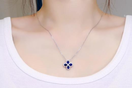 1.35ct 蓝宝石项链 商品图4