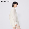 NEELLY纳俪商场同款早秋新款长袖衬衫短裤两件套装女白色通勤风N24071Z01026 商品缩略图0