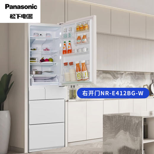 松下冰箱NR-E412BG-W 商品图1