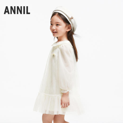 女童闪耀网纱连衣裙新款安奈儿童装实体店同款XG433686 商品图1