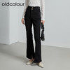 oldcolour秋季新款复古紧身微喇高腰显瘦通勤牛仔长裤女P331105A1 商品缩略图1