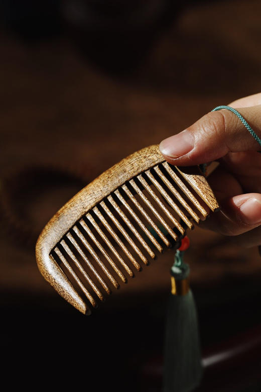 【青山特惠】金丝楠【颜末】木梳-挂件 s8 商品图1