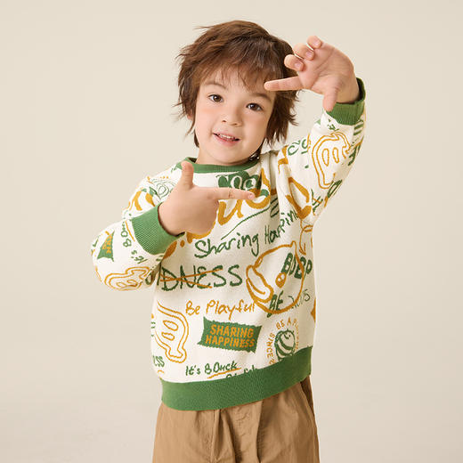 B.Duck小黄鸭童装春秋针织衫105-150 BF3512023 商品图3