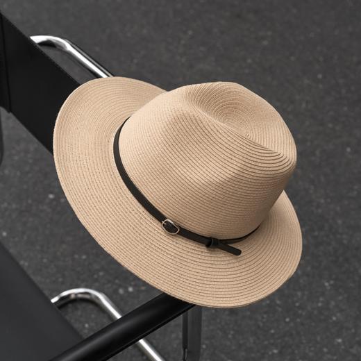 疯帽子 时尚休闲礼帽夏季情侣款男女经典款草帽子 出游逛街CL124 商品图3