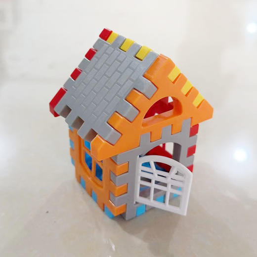 【触摸世界 辨物认形 缤纷色彩 吸引注意】大号房子益智积木 带窗户幼儿园儿童 大号方块百变塑料 拼插房子组拼 通过不同纯正颜色和形状来每天不断地启发宝宝颜色 识别和形状识别 在思维发育上快人一步-QQ 商品图13