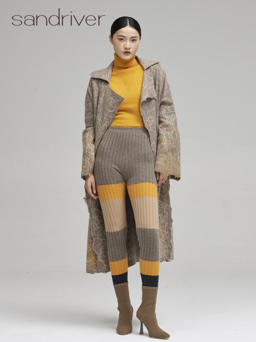 青海羊绒针织夹道打底裤SJF96K237N 商品图2