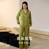 【绿绮山茶】金三塔重磅真丝睡衣女100%桑蚕丝衣裤套印花家居服新品  YSFEC207 商品缩略图1