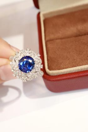 2.5ct 蓝宝石戒指