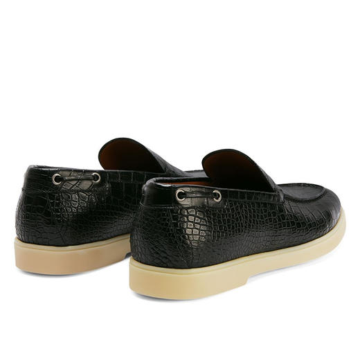 Giuseppe Zanotti 男士金属签名徽标乐福鞋 黑色 EU40040001 商品图2