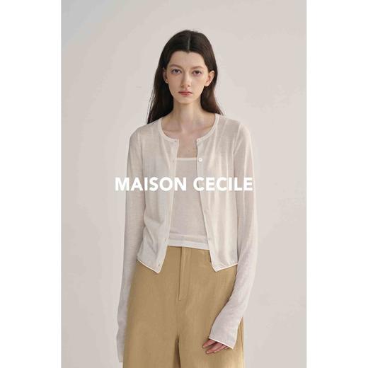 MAISON CECILE 两色软糯亲肤水溶羊毛开衫吊带 商品图3