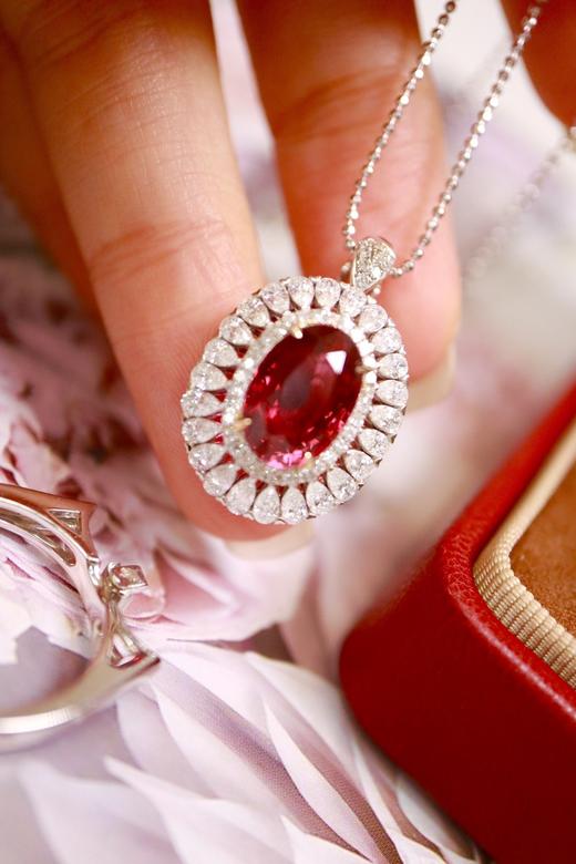 4.08ct 红宝石戒指吊坠 商品图1