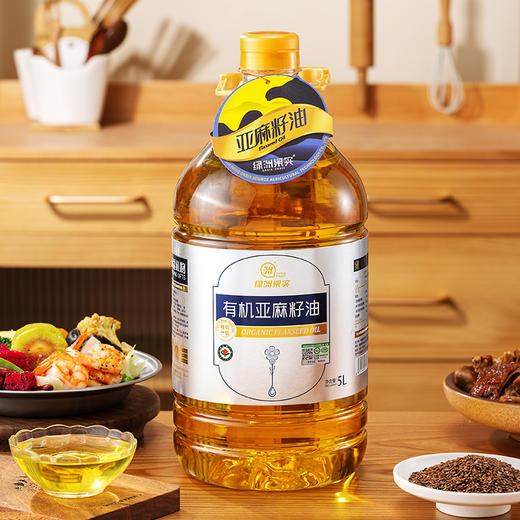 新疆绿洲果实有机亚麻籽油5L  一级籽油 商品图10