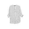 NEELLY纳俪商场同款秋季新款设计感条纹宽松长袖衬衫女莱赛尔衬衣N24072B01036 商品缩略图3