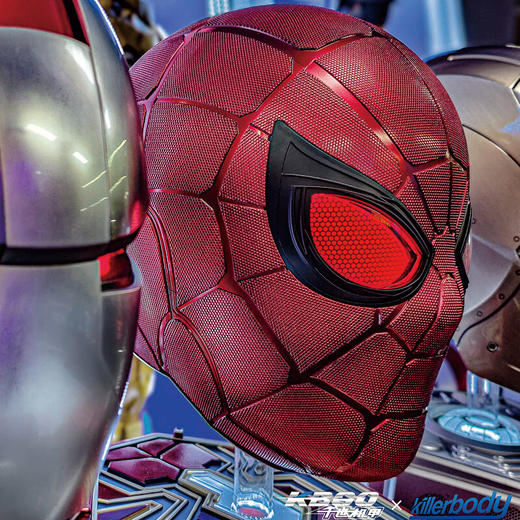 KILLERBODY千世机甲蜘蛛侠头套头盔漫威正版cos风漫威1:1收藏级可穿戴可动眼 商品图4