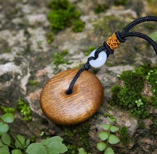 【下单一对赠七夕告白香】青洲·沉香扣无事牌，中国沉香文化博物馆旗下品牌，珍贵沉香好料打造【G】 商品图0