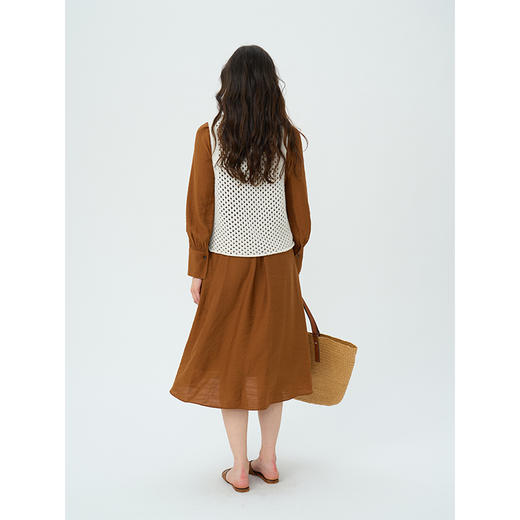 HeyDress镂空系带马甲女早秋圈圈纱设计感别致时尚百搭针织背心 商品图3