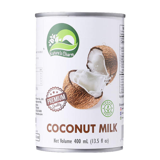 纯椰浆/搅打奶油/甜炼奶 椰子燕麦烘焙原料 制作甜品蛋糕面包 Nature's Charm纯素美食品 泰国进口 全植物 商品图1